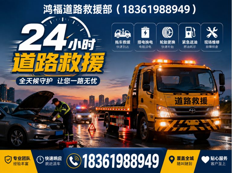 苏州工业园区24小时道路救援展示图